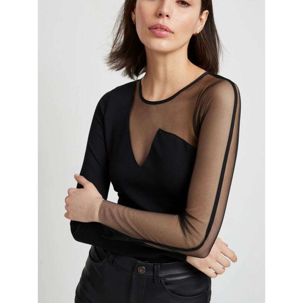 NWOT Marcella Nolita Top in Black SZ M